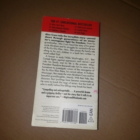 james Patterson Alex Cross's Trial Novel - Picture 3 of 3